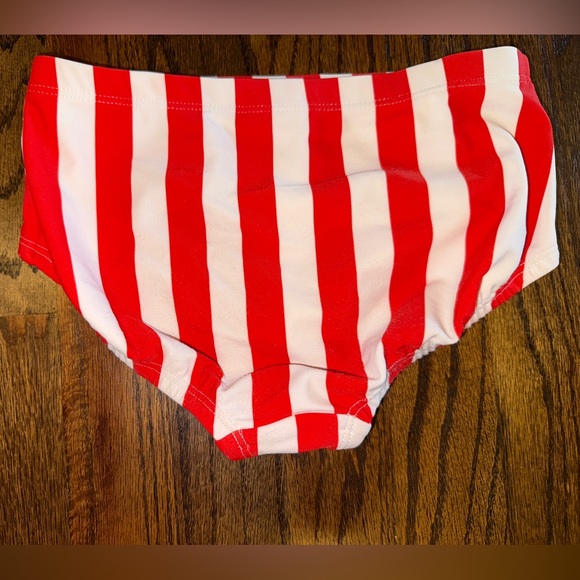 Hanna Andersson Kids Swimwear size 6/7 or 120cm red white blue two suits - Picture 10 of 11